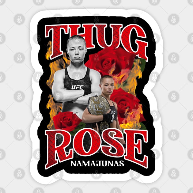 Thug Rose Vintage Sticker by lockdownmnl09
